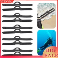 1Pair Black Fin Strap TPR Fin Straps Replacement for Freediving & Snorkeling