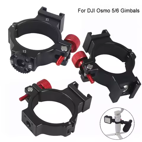 Gimbal O Ring Extension Clip Cold Shoe Adapter 1/4 Rosette Gear for DJI OSMO Mobile 2 3 4 OM5 OM6 Mi