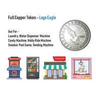 Copper Token Eagle - Laundry/Dobi,Vending Machine,Water Dispenser Machine,GameArcade