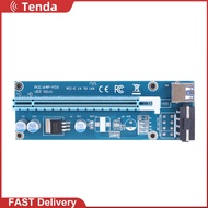 USB 3.0 PCI-E Express 1x to16x Extender Riser Card Adapter SATA 4PIN Power