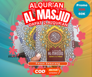 ALQURAN WAKAF - 1 Paket Isi ( 2 alquran ) - Ukuran Sedang A5 (15 x 21 cm) | ALQURAN ALMASJID