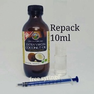 Minyak Kelapa Dara 10ml/30ml/50mlRepack Extra Virgin Coconut Oil