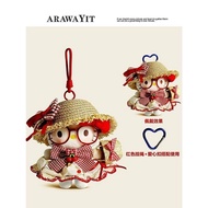 Cute kitty Plush Doll KT Cat Bag Pendant Cute Doll School Bag Ornaments Girls Send Birthday Gifts z0