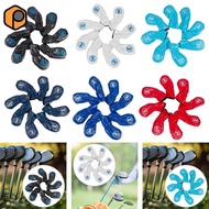 prettyia 8pcs Golf Iron Club Covers, Protective Guard, Training Supplies PU Iron