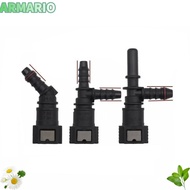 IARMARIOQR Hose Coupler, Bundy Tee 7.89 ID6  Line Hose, 45° PA12 Plastic Pipe Coupler