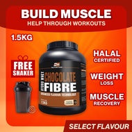 (Free Shaker+Creatine) BS Nutrition Hydro Whey Fibre 1.5kg. HALAL, Meal Replacement, Weight Loss