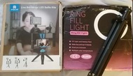 直播手機拍攝架 + 還型補光燈