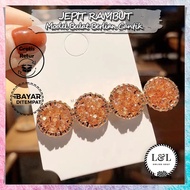 Glamorous Round Crystal Hair Clips Stylish Women's Hair Accessories Sparkling Diamond Look Fashion H