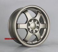 【台灣輪胎王】類RAYS TE37 內凹鋁圈樣式 14吋 4X100 / 4x114.3 5.5J ET35 消光古銅