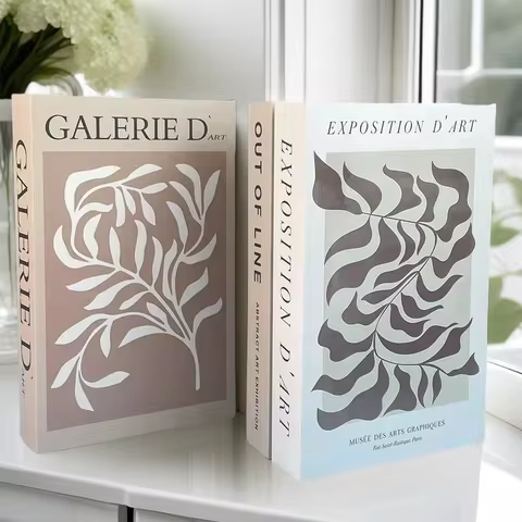 Fake Book Storage Box Luxury Decorative Books Fashion Design Coffee Table Bedroom Accessories Decora