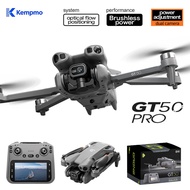 【kempmo】GT50drone 2.4G Anti-Interference Brushless Foldable Drone Wide Angle Dual Camera EIS 4.3 Inc