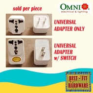 OMNI UNIVERSAL SOCKET ADAPTER PLUG 10A - 250V - SAKSAKAN FOR OULET