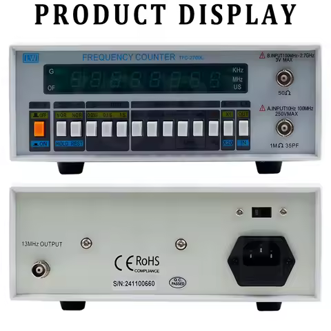 220V TFC-2700L 100MHz-1GHz Multi functional High Precision Frequency Meter 10HZ1GHZ Eight Digit Numb