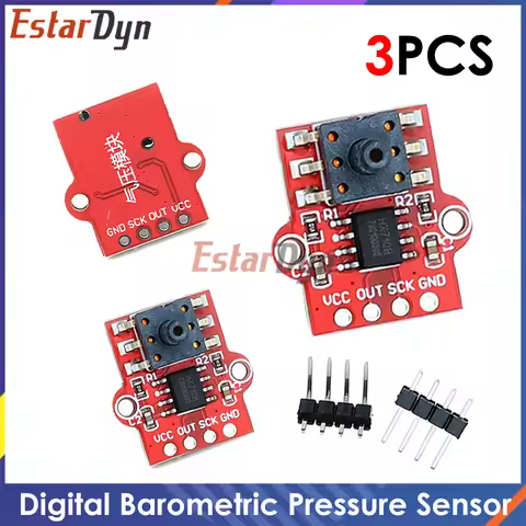 3PCS Digital Pressure Sensor Module 40KPa, Water Level Controller & Liquid Flow Sensor Board, High A