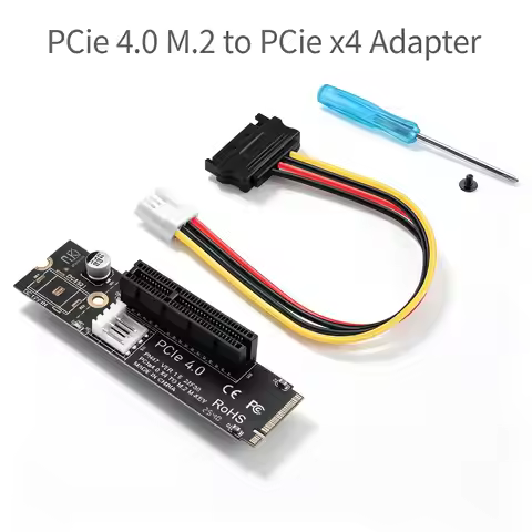 PCIe 4.0 X4 Slot Expander - M.2 NGFF to PCI-Express Adapter for Motherboards with Limited PCIe Slots