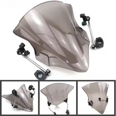 For Kawasaki Motorcycle Windshield Windscreen Deflectors Z1000 Z800 Z250 Z300 Z750 Z750R ER4N ER6N E