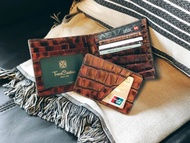Tosca | Texture Wallet / 皮革錢夾(鱷魚壓紋) 男裝/信用卡/真皮