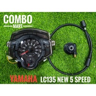 YAMAHA LC135 NEW 5 SPEED  LC135 V2 /V3 /V4 /V5 /V6 METER ASSY HIGH QUALITY WITH METER CABLE AND METER GEAR