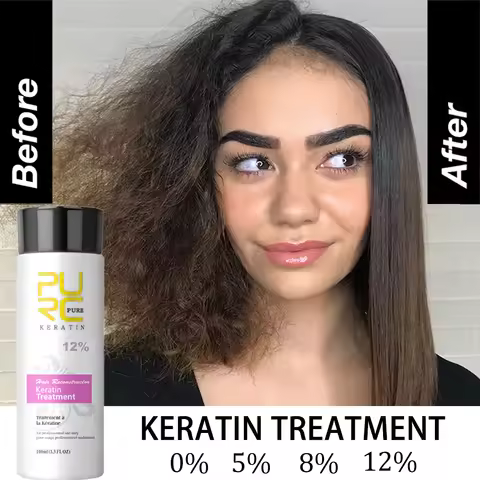 PURC Smoothing Shampoo Conditioner Professional Keratin Hair Treatment Nourishes Dry Repair Damaged 