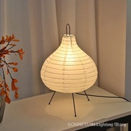 Japanese  Rice Paper table Light Designer Wabi-sabi Akari Noguchi Yong Table Lamp LED E27Living Room