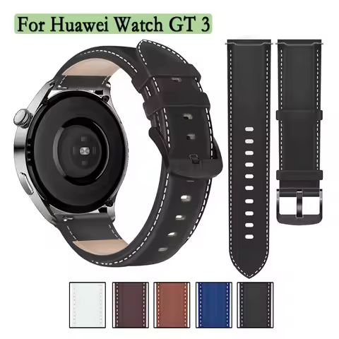 Original Leather Strap For huawei watch GT3 46mm GT Runner Wacth Band Bracelet for huawei Watch GT 2