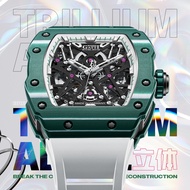 BONEST GATTI Watch Men Fashion Luxury Skeleton Full Automatic Mechanical Watch Explorer Series