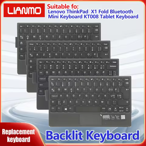 German/French/Italian/Nordic/Spanish/UK/US layout for Lenovo ThinkPad X1 Fold Bluetooth Mini Keyboar