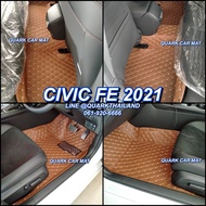 พรม6D CIVIC FE 2022 รุ่นใหม่ เต็มภายใน ตรงรุ่น ฟรีแถม3อย่าง