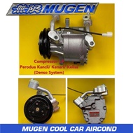 MUGEN COOL Compressor, L9 For Perodua Kancil/ Kenari/ Kelisa, Denso System.