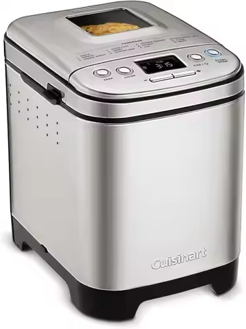Cuisinart Bread Maker Machine, Stainless Steel Automatic Bread Machine with 12 Menu Options, 3 Loaf 