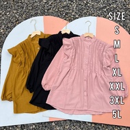 KEMEJA D4 - Latest Model Mayara Blouse Imported Best Quality Material SIZE (S M L XL XXL 3XL 5L) Wom