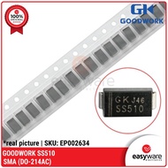 Diode SS510 SMA Diode Schottky SS510 DO-214AC 100V 5A SBD Diode