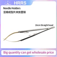 Straight Needle Holders with Lock 16cm Needle Holding Forceps Tweezer Dental Forceps Microsurgery