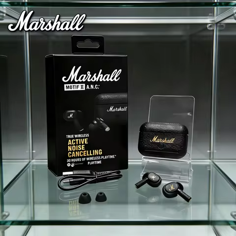 Marshall MOTIF II ANC Wireless Bluetooth Earphones Active Noise Cancelling Sports In-Ear Earbuds Wir
