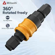 Mitsushi Pneumatic Fittings 2pcs Self-locking Air Compressor Hose Quick Couplers 20PP+20SP