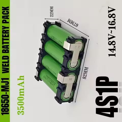 5s1p 3s1p 4s1p 2s1p 6s1p 7.4V 12.6V 14.8V 18V 25.2V MJ1 Battery Pack 18650 3500 MAh Battery for 18V 
