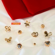 Butterfly design Anting Emas 916
