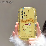 Hontinga Casing Untuk Samsung Galaxy A52 A52S Samsung A53 Samsung A54 Samsung A71 Samsung A72 Samsung A73 4G 5G Kartun Cinnamoroll Desain Jernih Transparan TPU Selubung Sabun mandi Telepon Kerang Tahan guncangan Protektif Kasus Sampul belakang Case