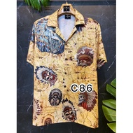 Vintage Hawaiian Shirt Premium Italian Silk C86