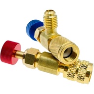 Safety Valve Adapter R410A R22 Refrigerant Charging Retention Control Valve Aircond Repair Top Up Ga