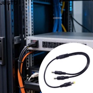 JUSTO Power Cord, Copper Core 5.5mm*2.5mm Power Splitter, Professional Male to 2 Male 22AWG Way Spli