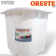 Bak Mandi / Bak Air Sudut Bahan PVC ORESTE - Ori Putih