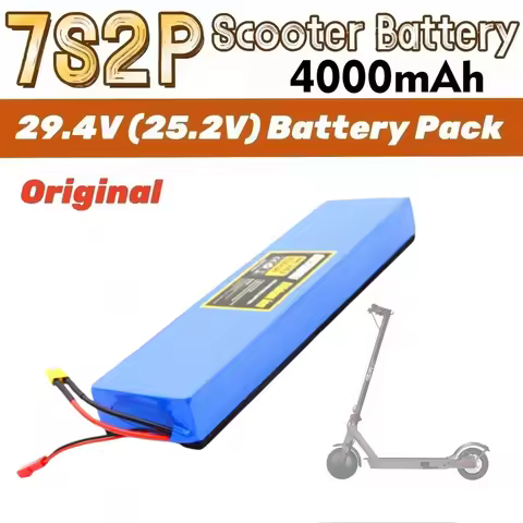 7S2P 25.2V 4000mAh 18650 Lithium-ion Rechargeable Battery Pack For 29.4V Electric Scooter Battery wi