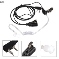 DTA FBI Style Headset Earphone Earpiece Mic Security Radio Walkie Talkie Pro 2 Pin DT