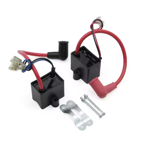 CDI Ignition Coil Spark Plug For 49cc 50cc 60cc 66cc 70cc 80cc 2-Stroke Engines Motor Motorized Bicy