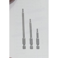 ACTION 1/4" HEX SHANK X 75MM POWER BITS ALLEN KEY 8MM