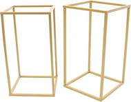 2PCs Metal Flower Stand for Wedding Table Centerpieces, 15.74 in Tall Gold Wedding Flower Stand for 
