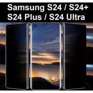 Samsung Galaxy S24 Ultra 5G / S24 Plus / S24+ S24 9H Full Matte Anti Fingerprint Privacy Tempered Glass Screen Protector