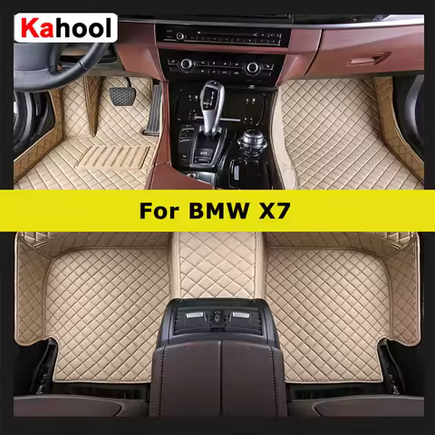 KAHOOL Custom Car Floor Mats For BMW X7 G07 Auto Carpets Foot Coche Accessorie