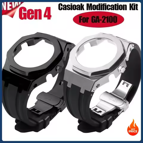 Gen4 Modification Kit for Casioak GA-2100 4th Generation Metal Watch & Rubber Watch Strap for G shoc